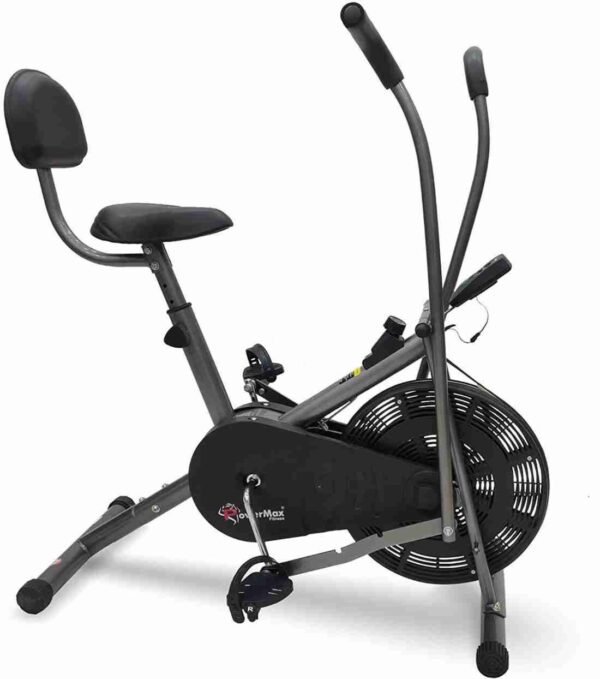 Powermax Fitness BU-201 Dual-Action Stationary Exercise Bike (Black)